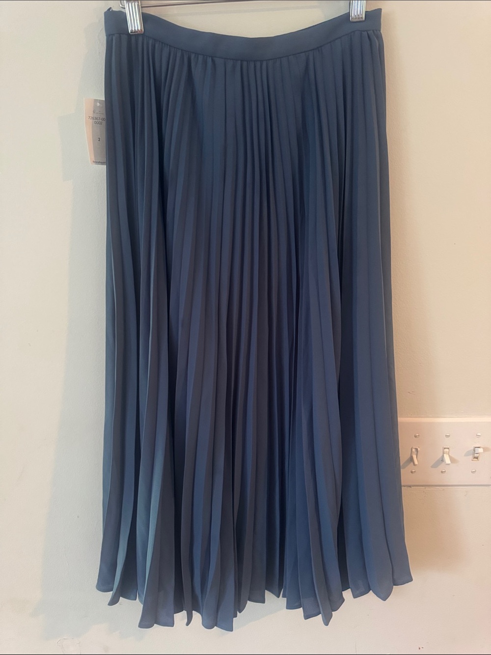 Banana Republic Pleated Maxi Skirt Navy Blue Size 2